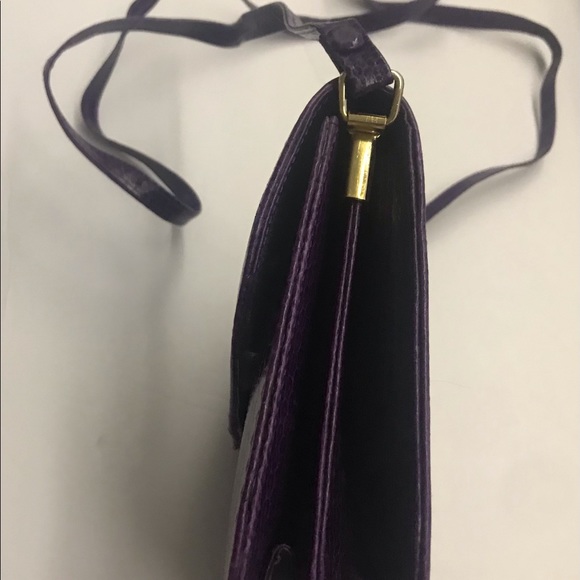 New Thai Purple Snakeskin Pocketbook Purse made in Thailand - Picture 11 of 16